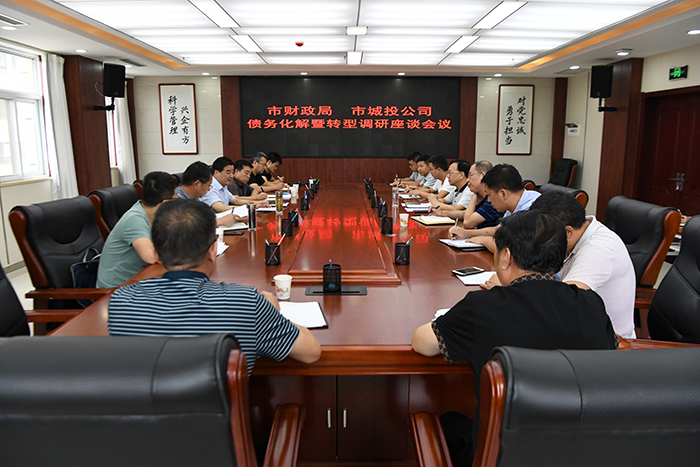 市財(cái)政局劉仲林局長一行蒞臨公司調(diào)研債務(wù)化解暨轉(zhuǎn)型工作