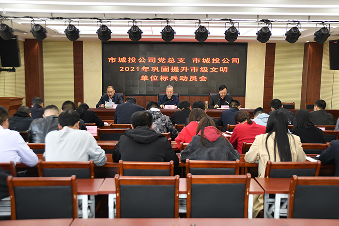 公司召開2021年鞏固提升市級文明單位標兵動員會